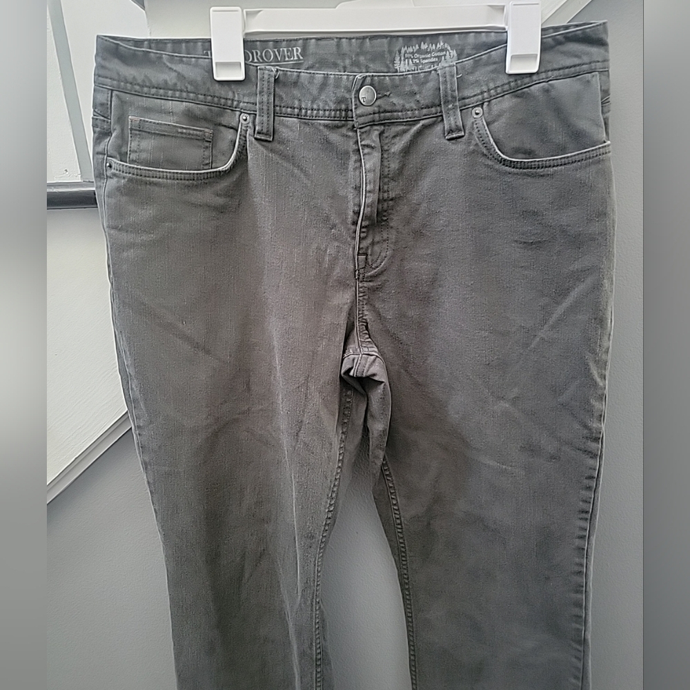 Toad & Co. Drover Men's Grey Denim Organic Cotton Stretch Pants 36x32 Quality - Picture 2 of 5